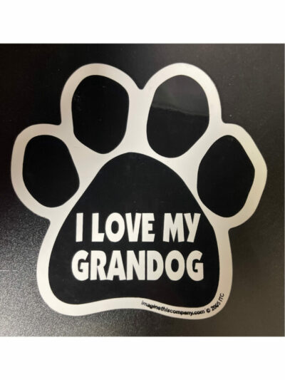 Love My Grandog paw-shaped Magnet