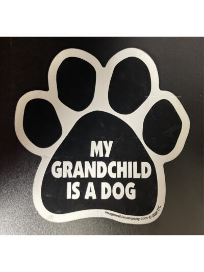 My Grandchild is a Dog paw-shaped Magnet