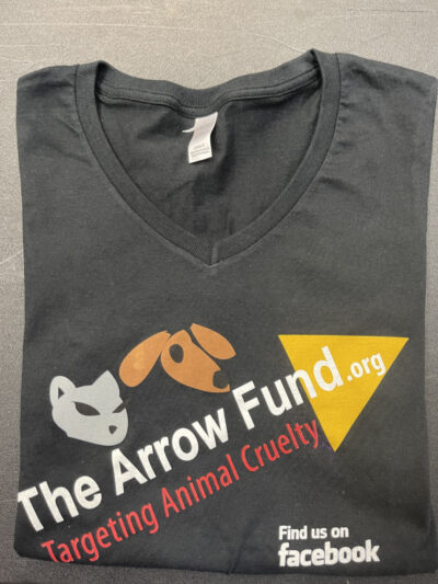 TAF Ladies Gray V-Neck T-Shirt from The Arrow Fund